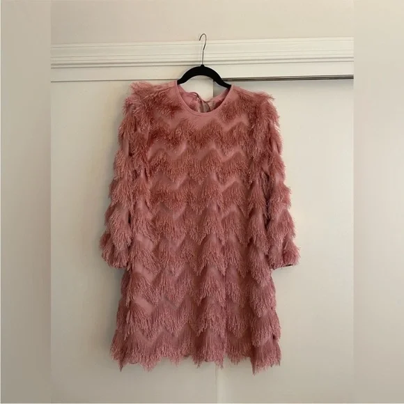 Anthropologie Pink Textured Dress - Picture 7 of 15